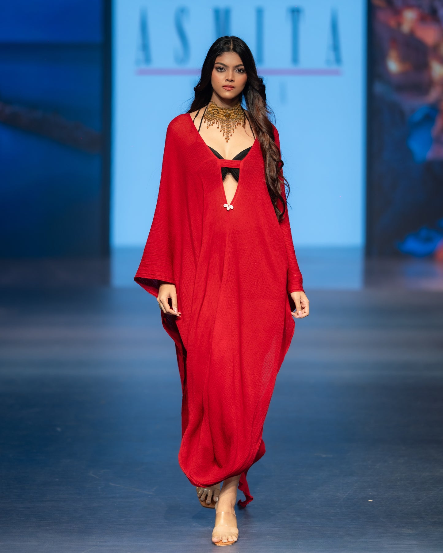 Draped Cowl Dress
