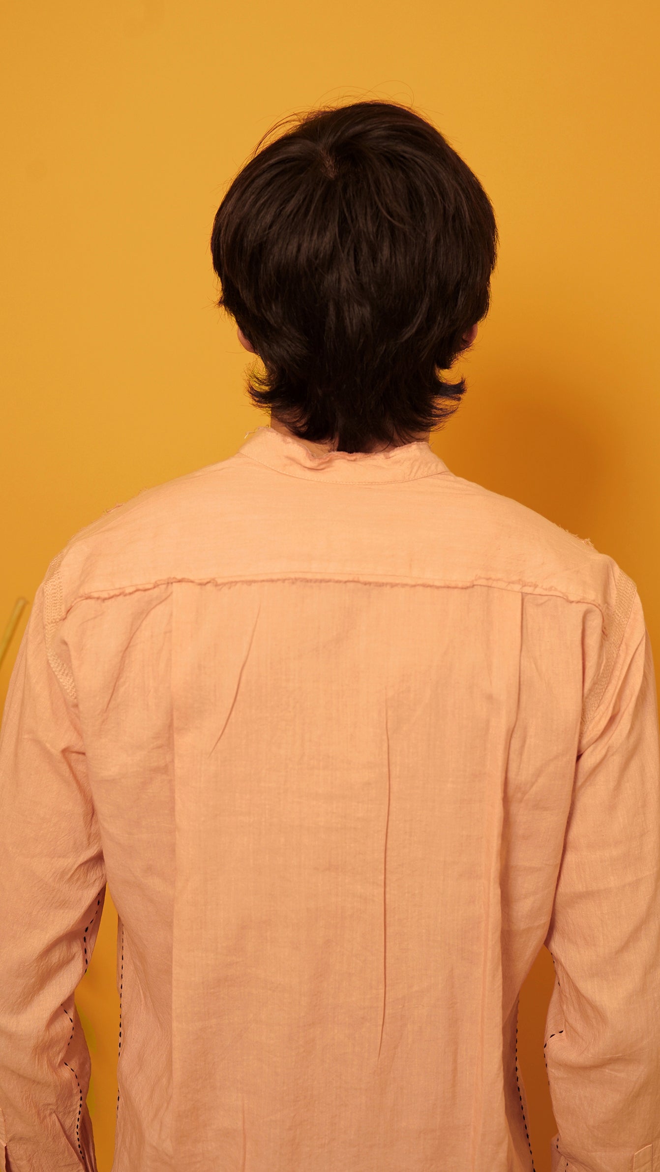 Salmon Pink Cotton voile shirt