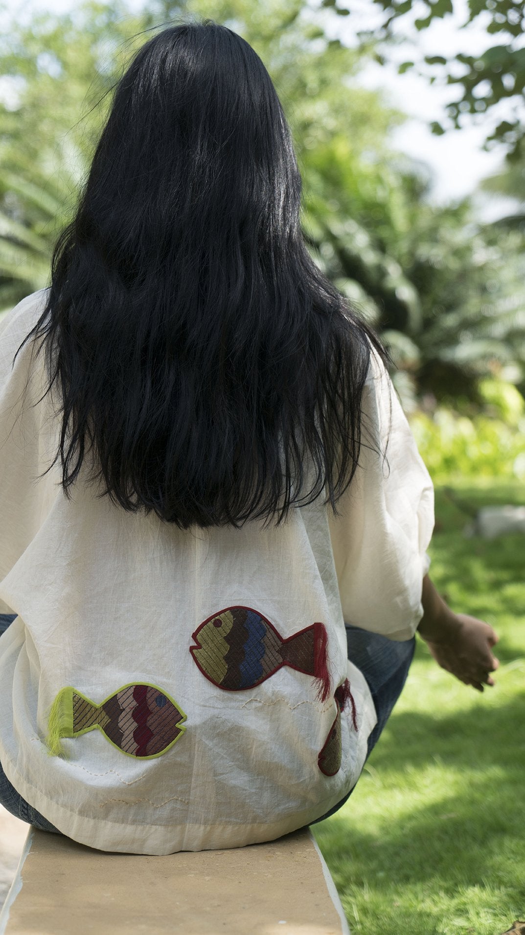 Boxy Shirt with patch work