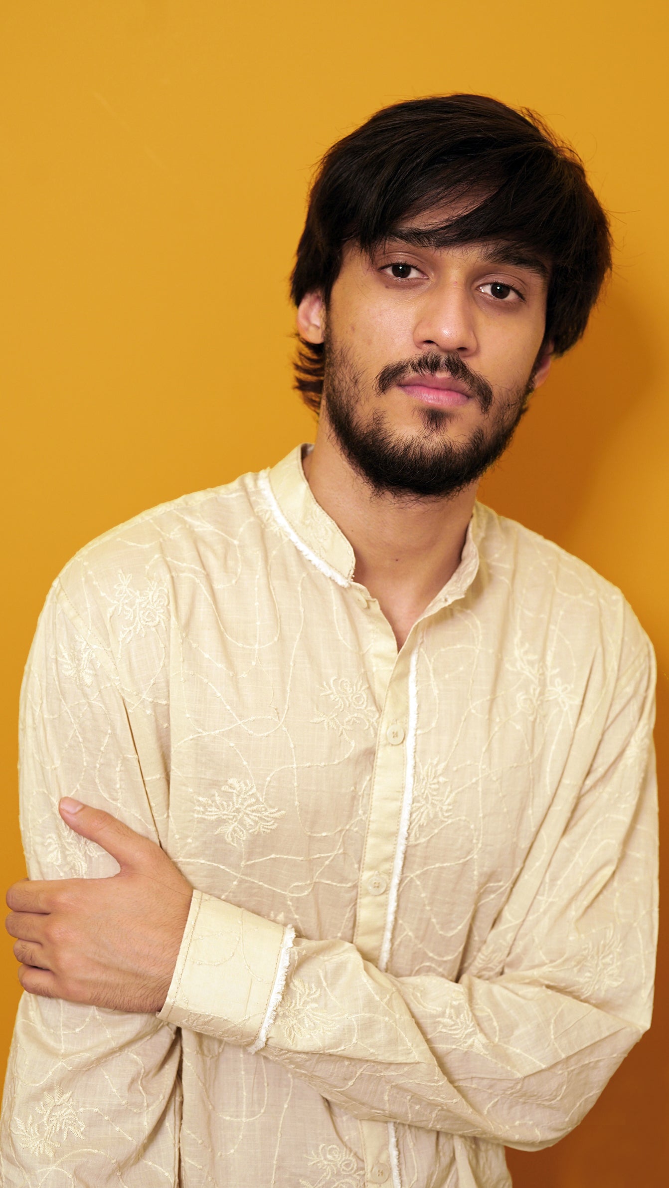 Fawn Italian linen shirt