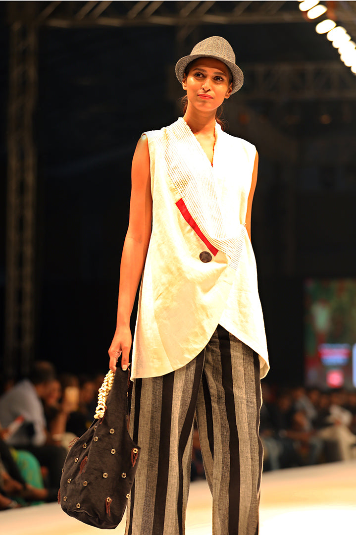 Black Velvet bag with washer details