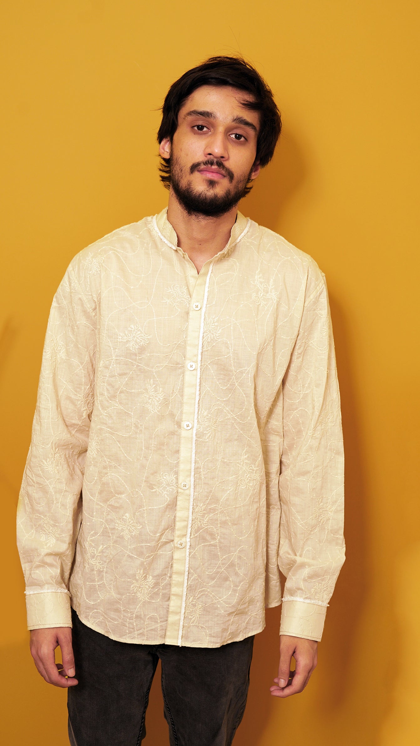 Fawn Italian linen shirt