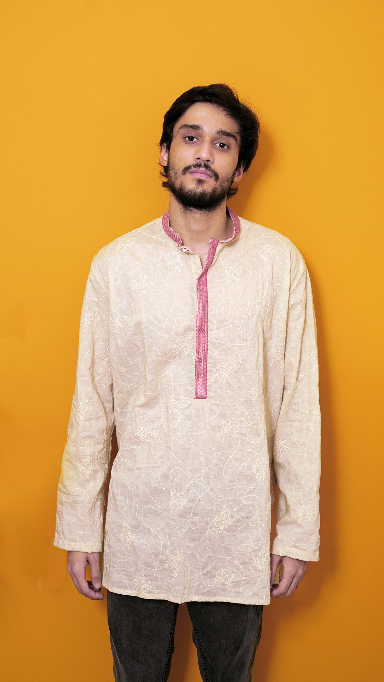 Off white short kurta