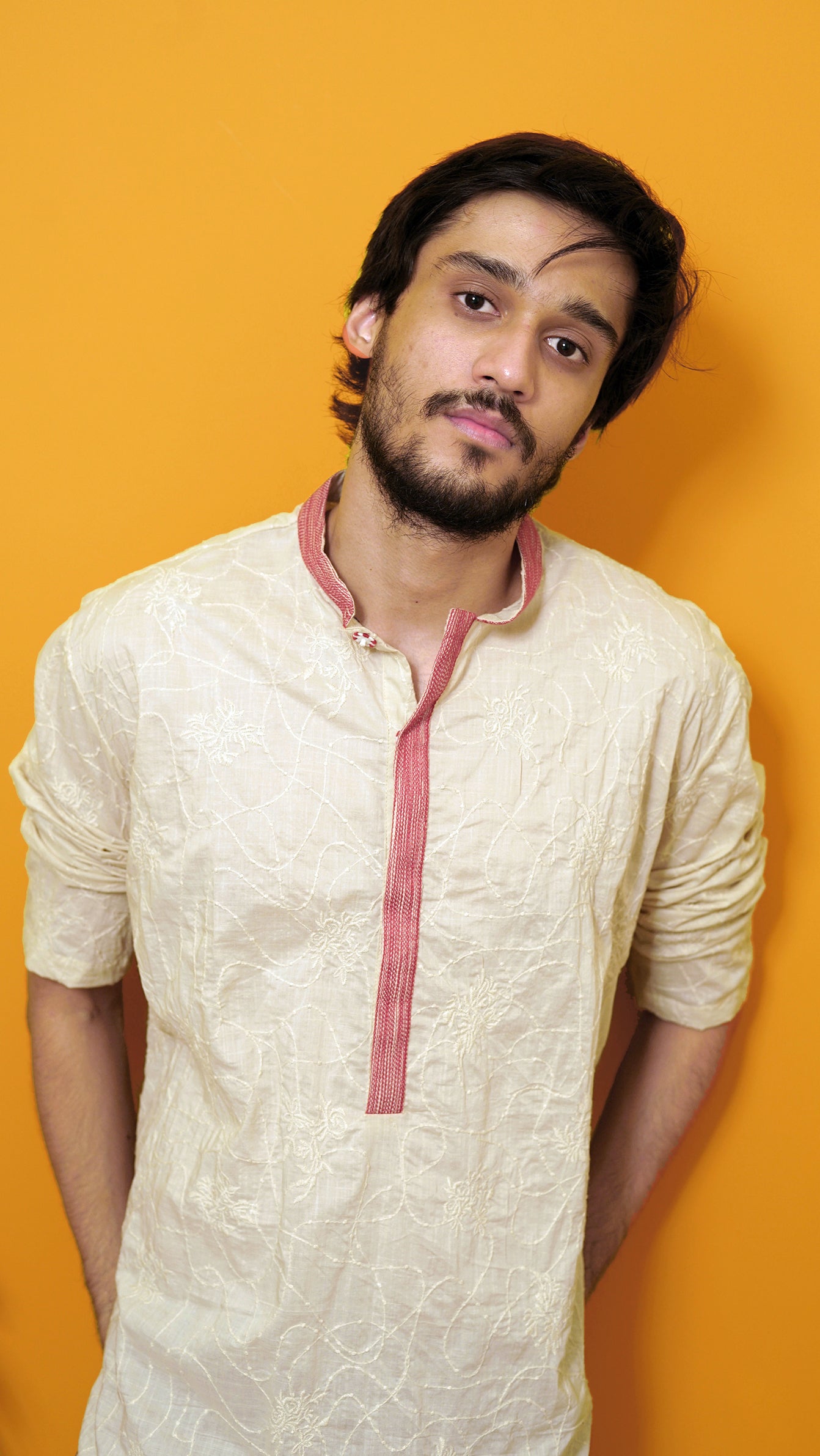 Off white short kurta