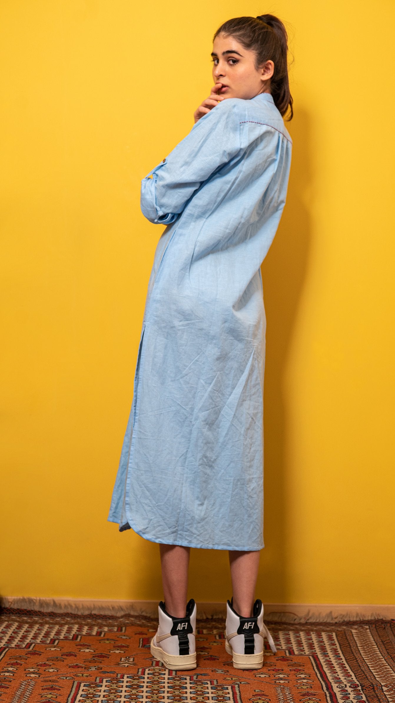 Cotton Linen shirt Dress