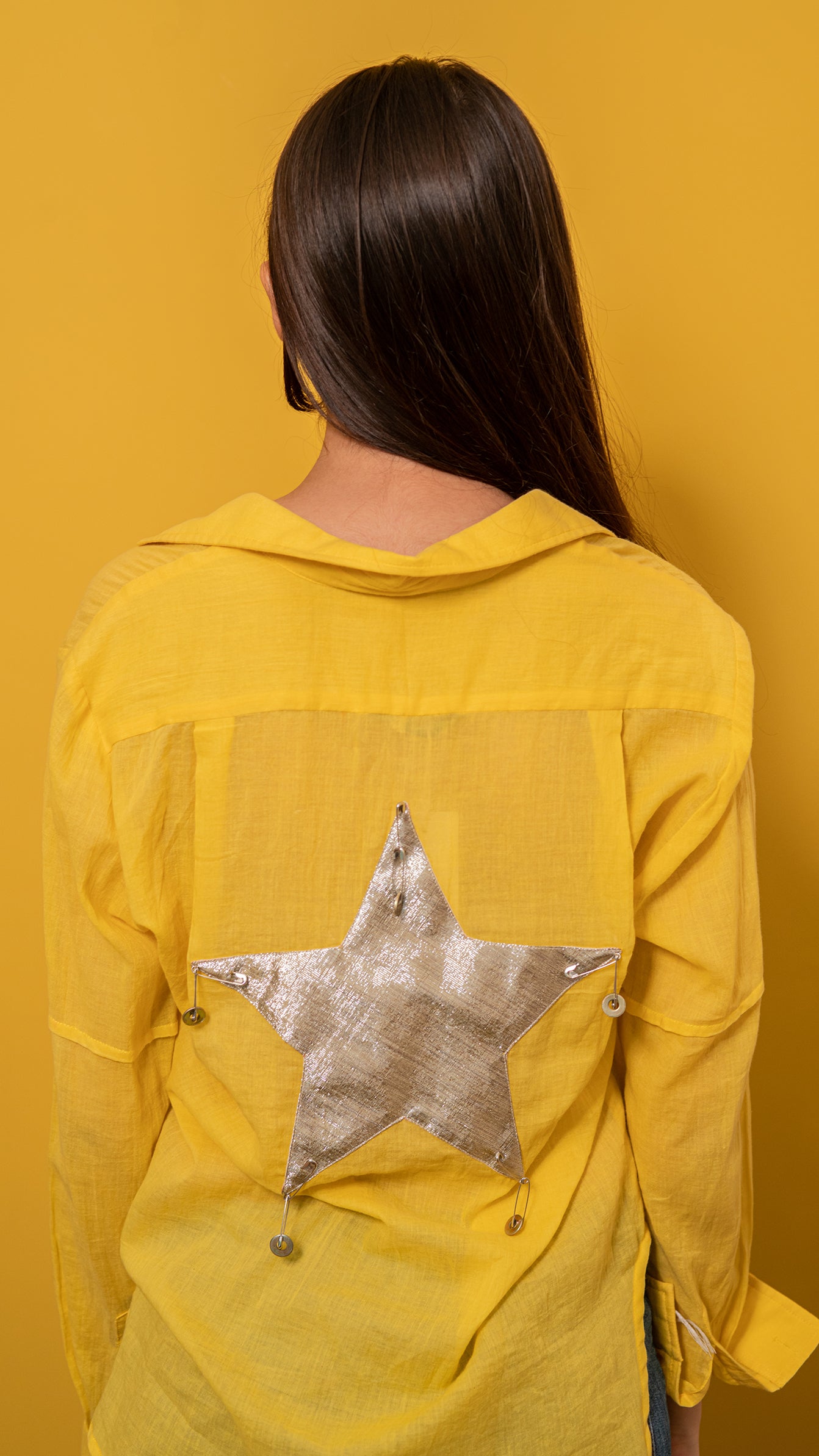 Yellow voile Shirt