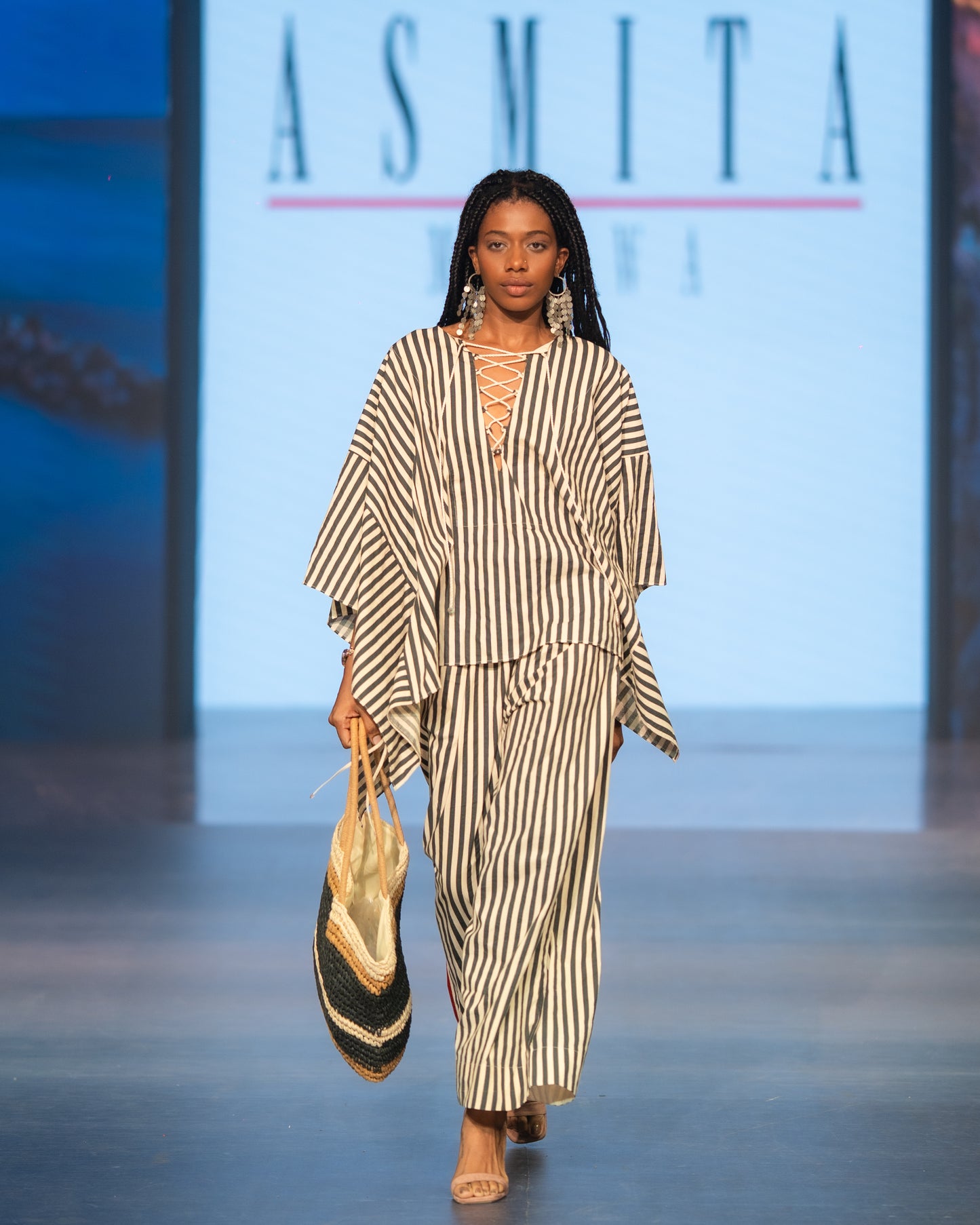 Stripes Long Kaftan