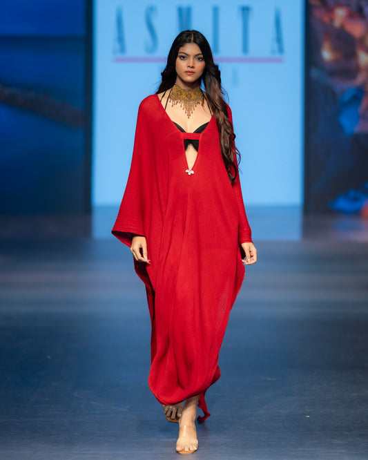 Draped Cowl Dress