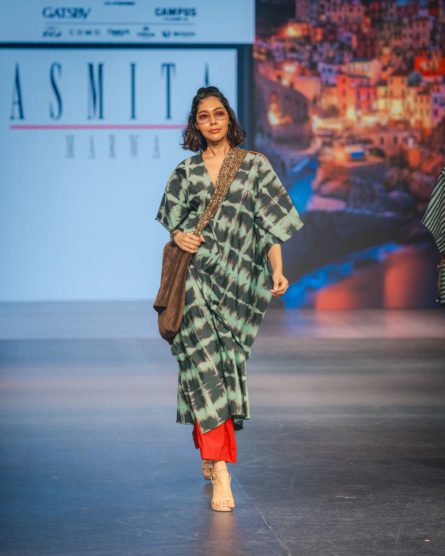 Tie-Dye Kaftan with pants Set